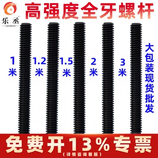 加长丝杆1.5米 3米8.8级螺杆高强度牙条通丝全螺纹M20M12M10 2米