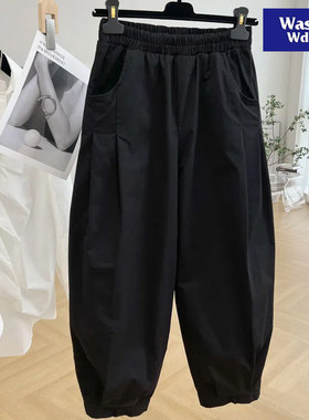肥仔宽松特大码300斤韩版哈伦裤