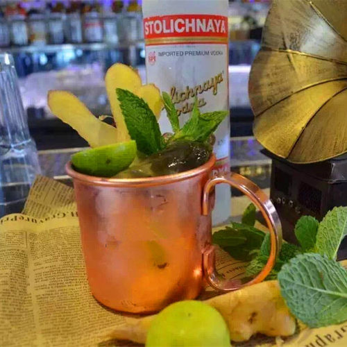 镀金铜 鞠丽普酒杯鸡尾酒杯 莫斯科驴子马克杯 莫吉托杯手柄铜杯