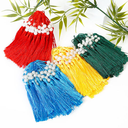流苏穗子手工diy制作中国结配件香包车钥匙吊穗服饰装饰珍珠流苏