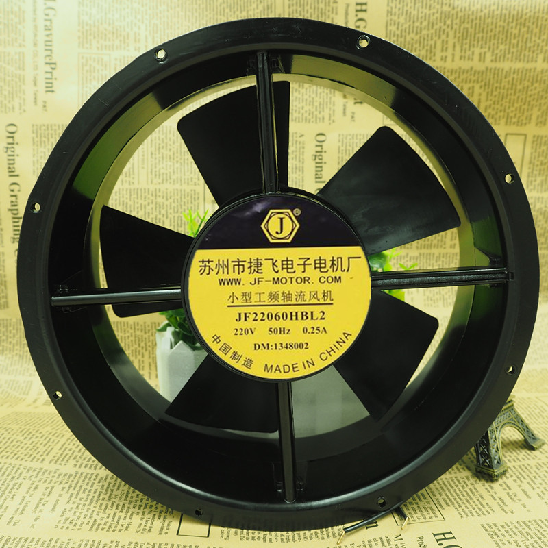 苏州捷飞JF22060HBL2 机柜轴流风机 22060工业散热风扇220V 380V