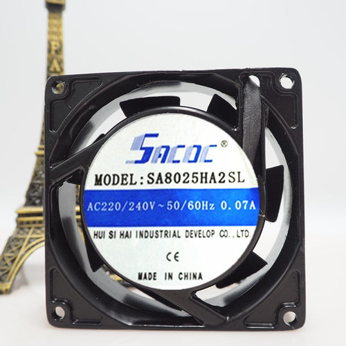 全新SA8025HA2SL 8cm厘米机箱散热风机 220v 0.07A 轴承轴流风扇