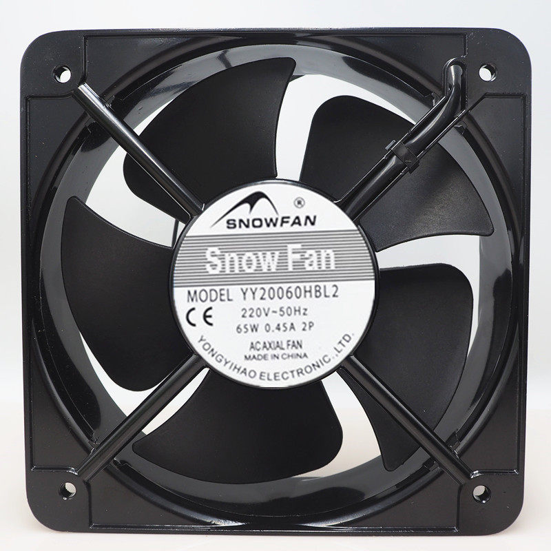SNOWFAN YY20060HBL2 机柜轴流风机220V 20CM 20060工业散热风扇