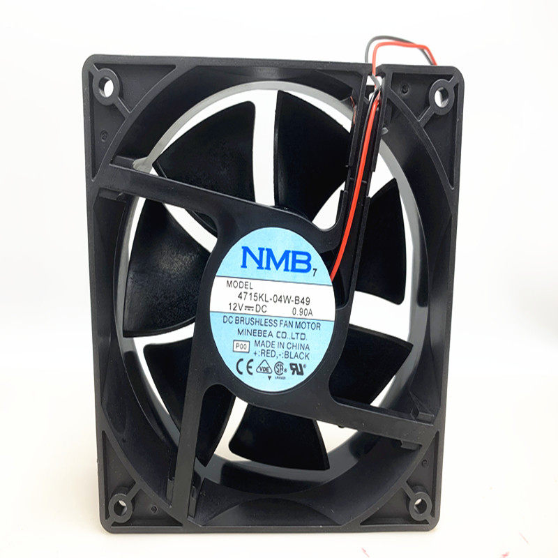 NMB全新4715KL-04W-B49 12038 12V 0.9A双滚珠大风量散热风扇12cm