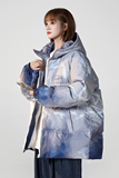 23冬季美式冲锋衣渐变山水印花连帽棉衣加厚面包服1065-P128控158，男装棉衣，星座227-6