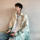 2024春季男士衬衫外套长袖宽松休闲港风上衣227-6-1107-p58控68，男装衬衫，星座227-6