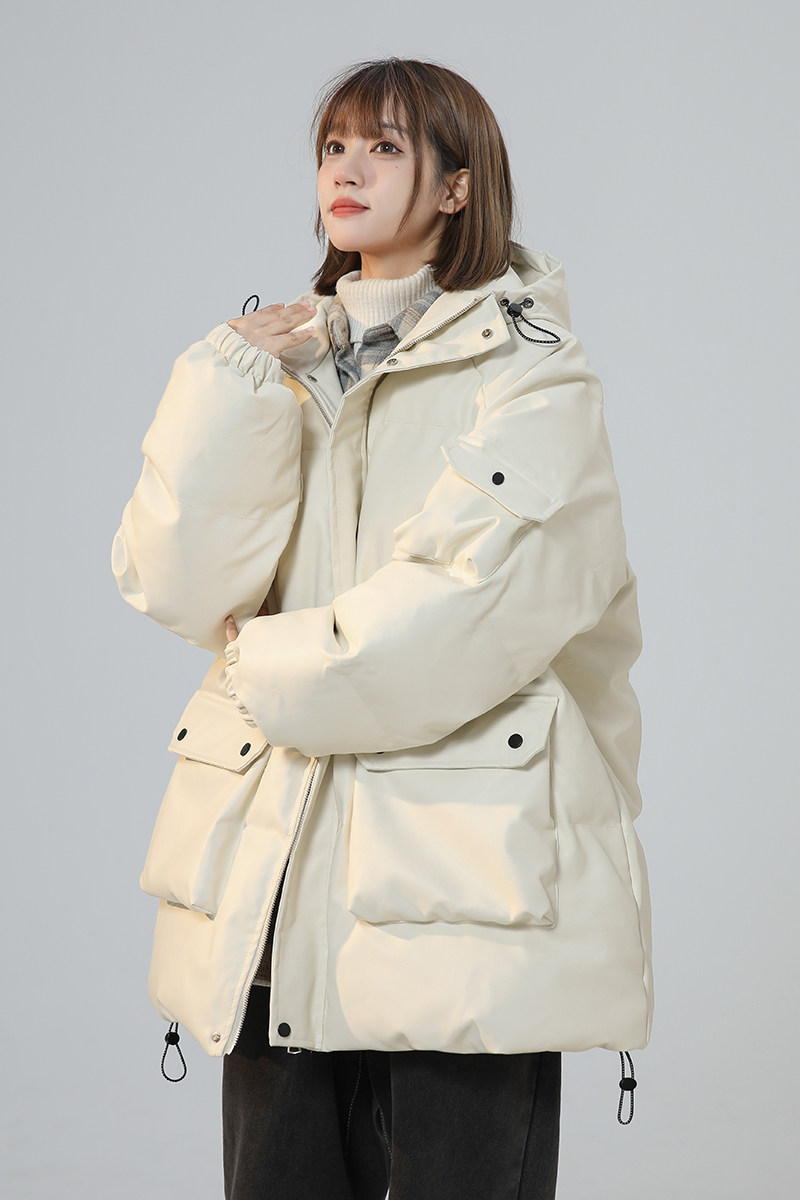 23冬季港风户外日系工装PU皮棉衣连帽宽松加厚外套棉服1125-P138,男装棉衣,星座227-6