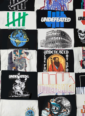 不败五道杠 HIAUTO UND 夏季圆领短袖相扑武士印花 男女情侣款T恤