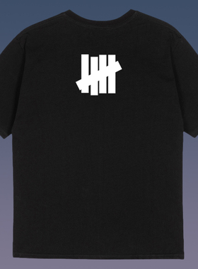 不败五道杠 HIAUTO UND 夏季圆领短袖LOGO字母印花 男女情侣款T恤