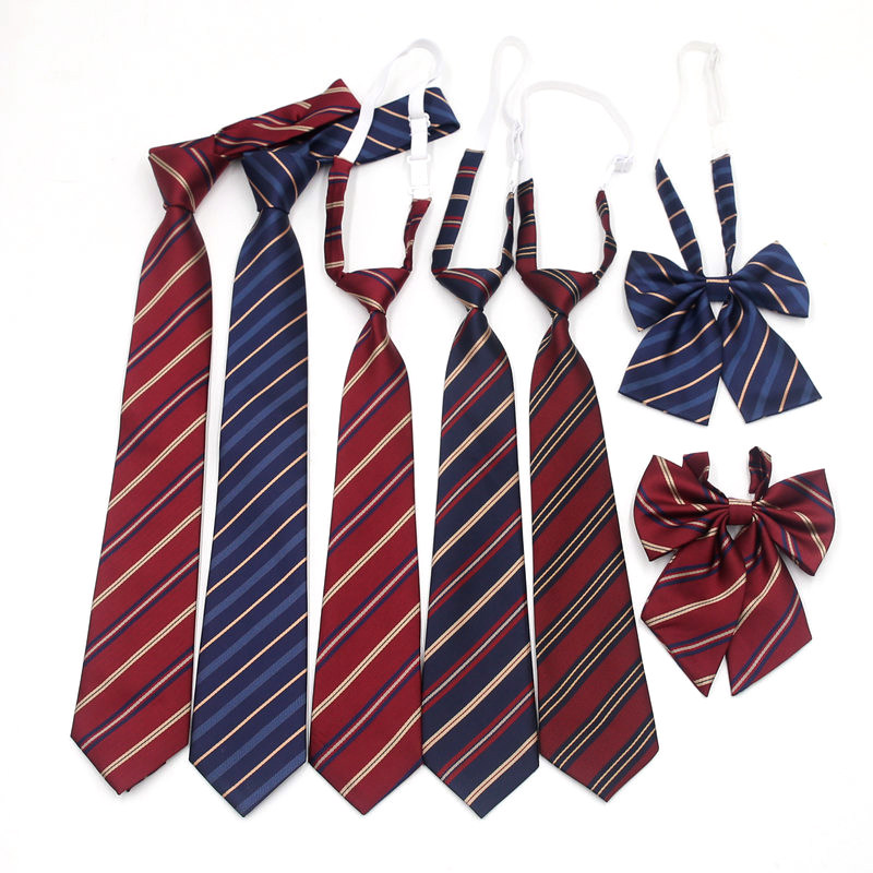 赤绀金红色条纹懒人免打日系学院风领带女毕业照棕色男学士服领结,服饰配件/皮带/帽子/围巾,领带,淘宝优惠券,粉丝福利购,淘宝优惠卷