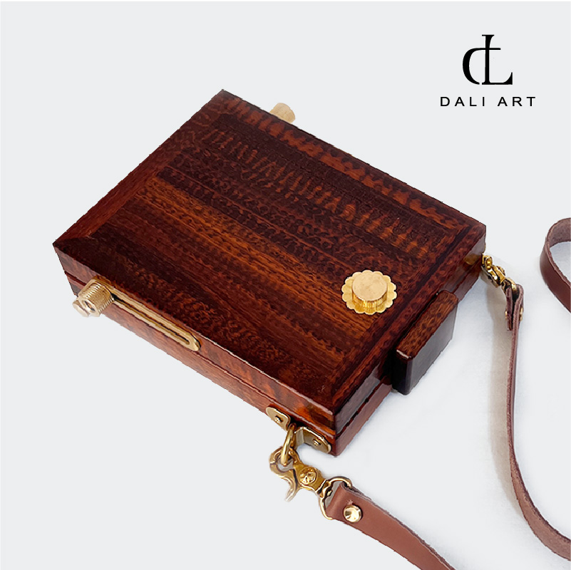 高端收藏级油画箱可调节手工制作