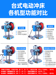 电动冲床桌面压力机小型计数冲压机jb041234吨自动冲 凌欧台式