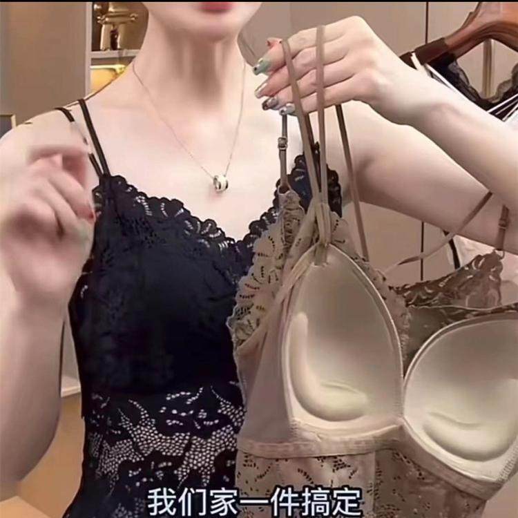 蕾丝带胸垫吊带背心内搭时尚性感中年妈妈装奶奶胸罩文胸抹胸,女装/女士精品,背心吊带,淘宝优惠券,粉丝福利购,淘宝优惠卷