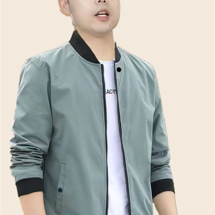 夹克春秋季棒球新款潮流上衣青年男装外套百搭拉链长袖立领棒球服
