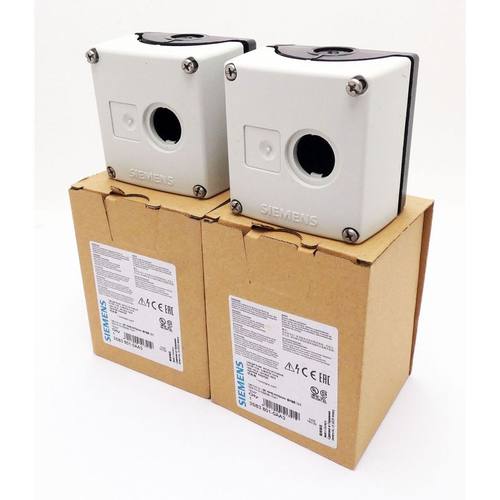 2x Siemens 3SB3801-0AA3 3SB3 801-0AA3 E:03 Leergeh?use -unus