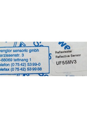 Wenglor Analog Reflextaster UF55MV3 UF 55 MV 3 -unused/OVP-