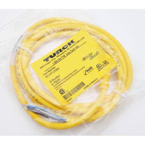 Turck RSC 4.4T-2/S3060 U-75291 250V 4A Leitung gelb -unused-