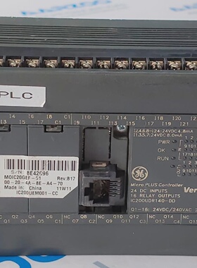 GE Fanuc Versamax IC200UDR140DD Micro Controlador 40 Punto P