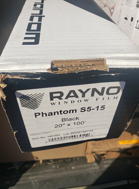 Rayno Window Film Phantom S515 黑色 20 英寸 x 100 英寸开箱
