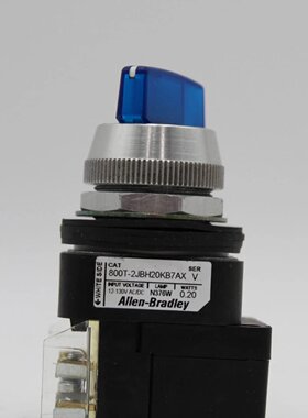 Allen-Bradley 800T-2JBH20KB7AX 蓝色 3 位选择器开关