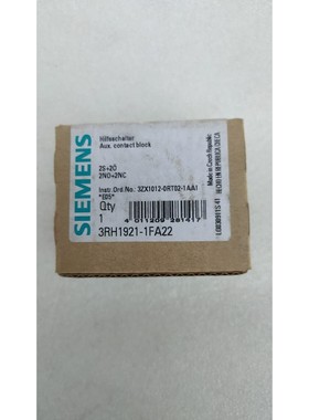 西门子 3RH19211FA22 AUXILIARY CONTACT 2NO2NC