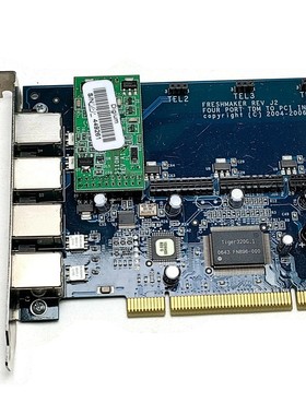 Digium TDM400P Quad TDM PCI Wildcard Mit Digium S110M FXS Mo