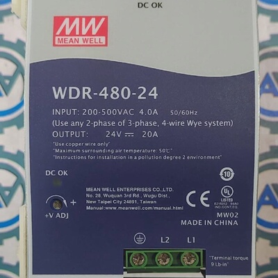 1 Stck Neu Mean Well WDR48024 Schaltnetzteil Ohne Gehuse