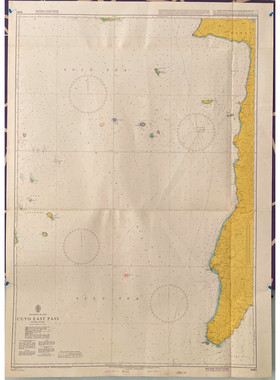 Admiralty 4481 Philippine Islands Cuyo East Pass Map Charts