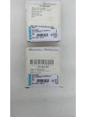 西门子 3RH19211DA11 辅助接触块 批量 2