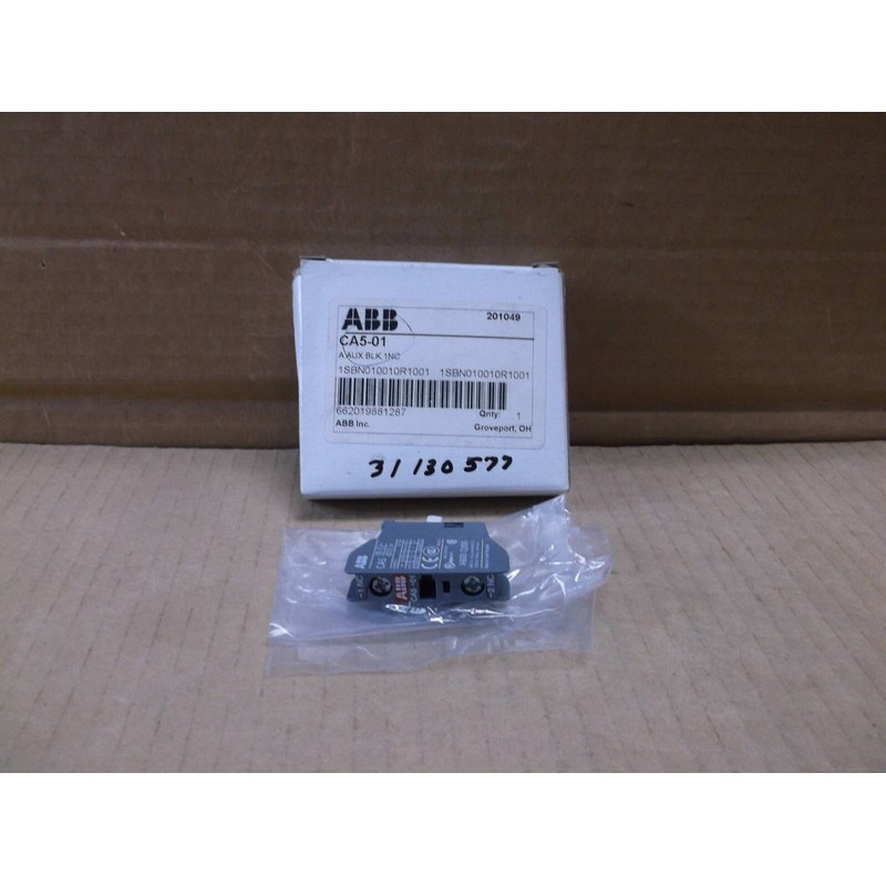 CA5-01 ABB NEW In Box 1-NC Auxiliary Contact Block CA501