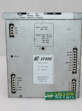 ABBEFORE DSQC334 POWER SUPPLY 3HAB584512  SR92A060