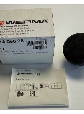 Werma Signal / Hupe / Summer 114 / 11406828 230V AC Neu in O