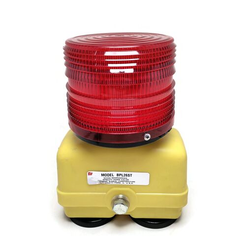 Federal Signal BPL26ST Magnetic Battery Powered Strobe Warni
