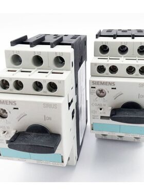 2x Siemens 3RV1021-0AA15 E: 06 Leistungsschalter + 3RV1901-1