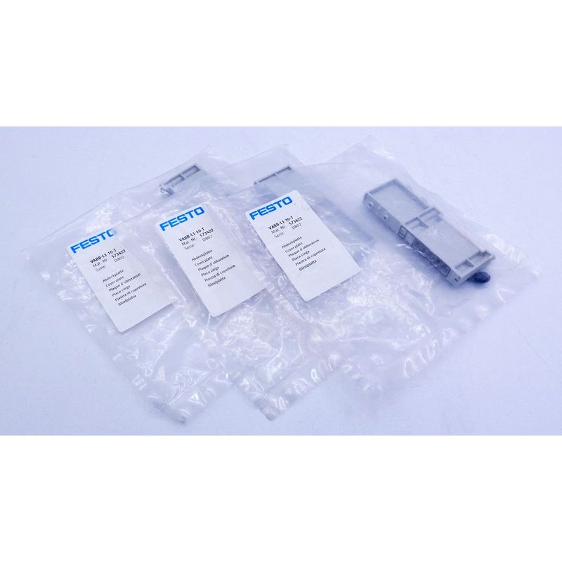 3x Festo VABB-L1-10-T 573422 Abdeckplatte -unused/OVP-