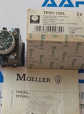 MOELLER TPD11DIL CONVERTIBLE Pneumatic TIMER Module dropout