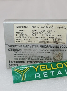 INDRAMAT  TDM1 050300W1 PROGRAMMING MODULE FOR TDM 1.2050300