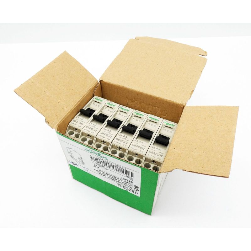 6x Schneider Electric GB2CD12 021493 Leitungsschutzschalter