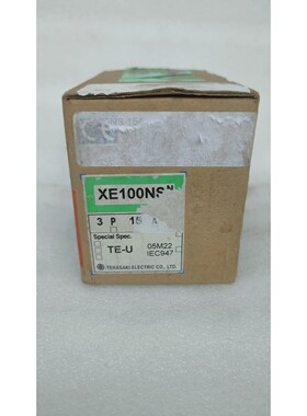 TERASAKI XE100NS 15A 3 POLE CIRCUIT 断路器