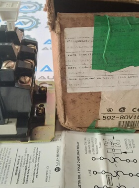 AllenBradley592B0V16NEMA共晶合金过载继电器3P40A北卡罗来纳州S