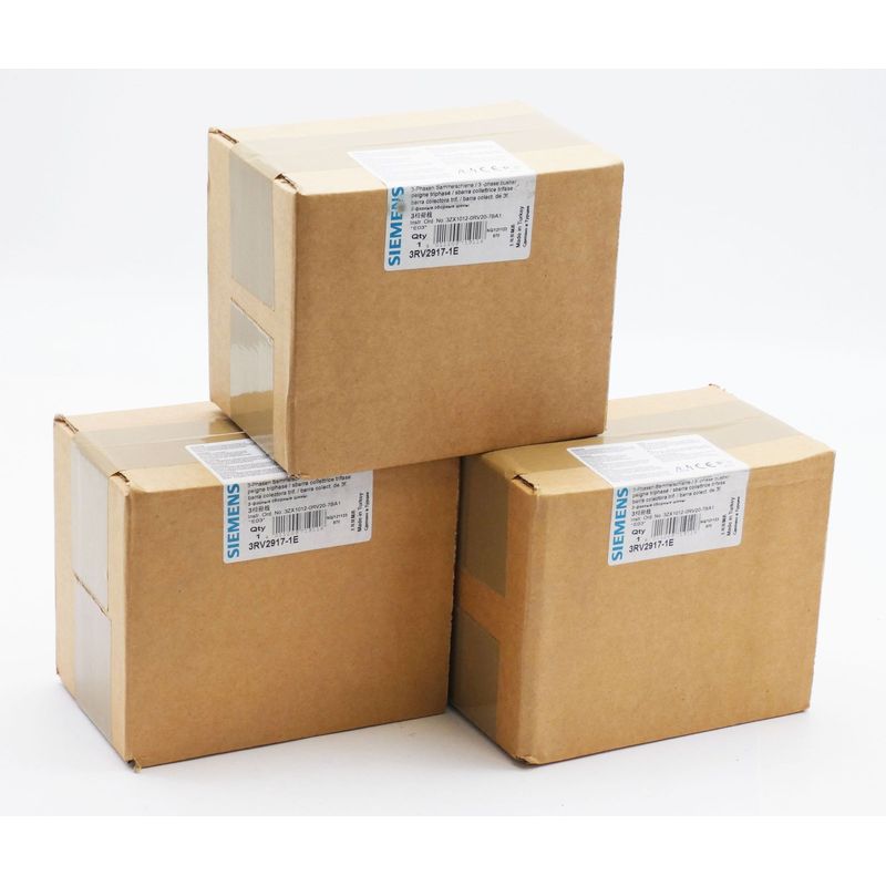 3x Siemens 3RV2917-1E 3RV2 917-1E E: 03 3-Phasen-Sammelschie