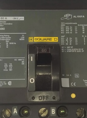 Square D FA34060 60A 3P 480V ILine Leistungsschalter