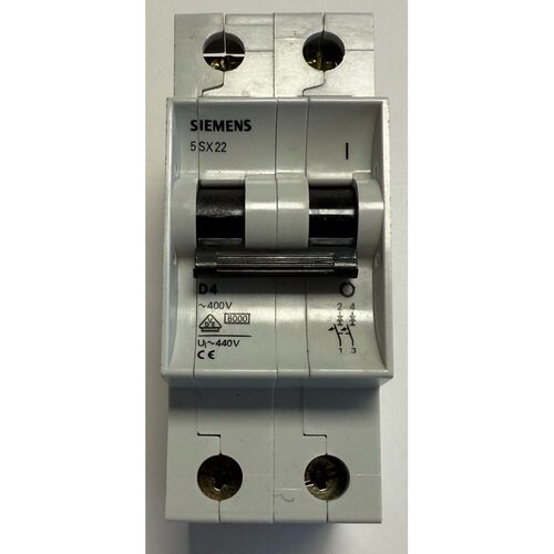 Siemens Leitungsschutzschalter / 2-polig / 400V AC / 5SX22 D