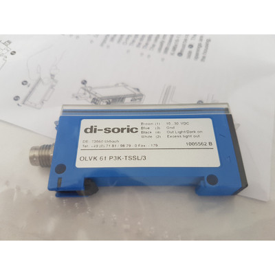 di-soric OK 61 P3K-TSSL/3 Faser Lichtleiter -PNP Neu in OV
