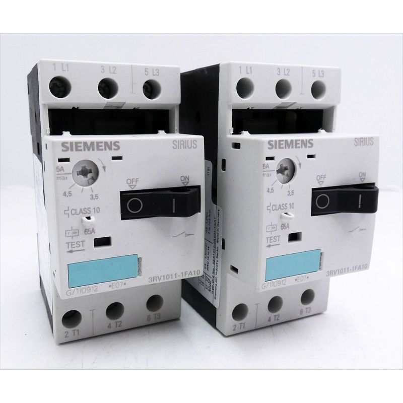 2x Siemens 3RV1011-1FA10 E-Stand: 07 Schütz -used-