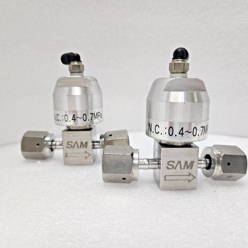 批量 2 件 SAM 隔膜阀 N.C. 0.4-0.7MPa,二手 +96935