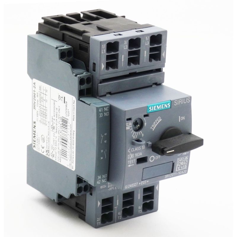 Siemens SIRIUS 3RV2011-1KA20 3RV2 011-1KA20 E: 03 + 3RV2901-