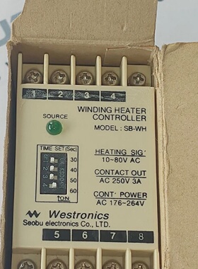 WESTRONICS SBWH Wickelheizungsregler 3060 Sek Zeit Einstellu