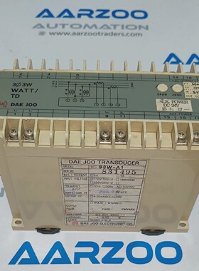 DAE JOO DT33WA1 5A 110V 60Hz TRANSDUCER ELECTRONIC CO. 33W W
