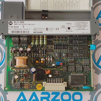 AllenBradley 1746NO4V Ser A SLC 500 PLC Analog Ausgangsmodul